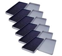 UKCOCO 6 pièces Boîtes de Rangement Métalliques Portables avec Couvercle Organiseur pour Coque de Téléphone et Protection Écran Verre Boîte de Conservation Pratique pour Maison et Voyage