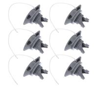 UKCOCO 6 Pièces Bouchon de Valve en Plastique Résistant | Capuchon Vissable Anti-perte, Compatible Plupart des Valves, Surface Résistante à L'abrasion, pour Paddle et Vacances