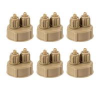 UKCOCO 6 Pièces Bouchons de Bouteille à Vis Rapides pour Générateur de Co2 DIY, en Plastique Abs, Étanches et Faciles à Utiliser pour Installation Co2 Aquarium