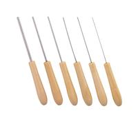 UKCOCO 6 Pièces Clay Tools Set Stainless Steel Needle With Wooden Handle For Ceramic Pottery Sculpting Polymer Clay Modeling And Carving