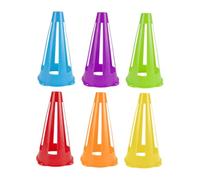 UKCOCO 6 pièces Cônes Entraînement Football Plastiques Couleur Vive Marqueurs Empilables pour et Obstacles Polyvalents pour Football Roller et Sports Extérieur