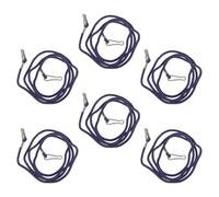 UKCOCO 6 Pièces Cordon de Moufle pour Garçon et Filles, Dragonne pour Poignet, Nylon, Bleu Marine, Anti-Perte, Fixation Sécurisée, Confort, pour Ski et Sports de Plein Air, Garçon