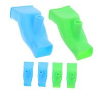 UKCOCO 6 pièces Extenseur Robinet Évier Rallonge Poignée Anti-éclaboussures pour Robinet de Salle de Bain Embout Guide Économie Eau et Installation Facile Kit Bleu et Vert