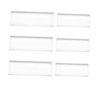 UKCOCO 6 Pièces Glisseur de Doigt Verre Transparent pour Guitare et Électrique Anneaux de Slide Adaptés Plupart Main Stabilité et Améliorés pour Blues Jazz Country