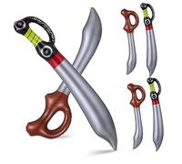 UKCOCO 6 pièces Gonflable de Pirate Lot de Accessoires de Costume pour Fête à Thème Décorations Amusantes pour Halloween et Jeux de Rôle