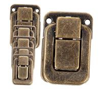 UKCOCO 6 Pièces Hasp Lock Latch For Wooden Box Vintage Style Clasp Buckles Durable And Easy To Install