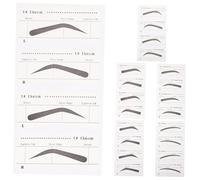 UKCOCO 6 pièces Kit Pochoir Sourcils Jetable pour Maquillage Modèles Variés Outils Pratiques et Sûrs pour Débutantes