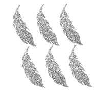 UKCOCO 6 Pièces Leaf Rhinestone Iron Appliques Sparkling Sewing Patches For Clothing Hats Bags And Diy Accessories Elegant Leaf Shaped Rhinestone Decor For Fashion And Crafts