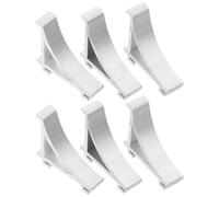 UKCOCO 6 pièces Lot de Clips Supports Étagères Réfrigérateur Robustes Acier Inoxydable Installation Facile sans Outils pour Congélateur et Rangement Optimisé