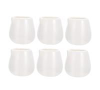 UKCOCO 6 pièces Lot de Cruches à Crème Céramique Multi-fonctions Distributeurs de Sauce pour Maison Café et Restaurant Faciles à Nettoyer et