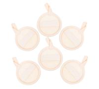 UKCOCO 6 Pièces Lot de Disques Exfoliants Loofah Naturel pour Visage et Corps Nettoyage Profondeur et Démaquillant Doux Compacts et Absorbants pour Peau et Éclatante Hommes et Femmes