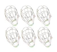 UKCOCO 6 Pièces Lot de Protections Métalliques pour Lampe Chauffante Reptiles Anti-brûlure Facile à Installer et Nettoyer Grillage Robuste pour Terrariums Serpents Lézards et Poussins