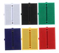 UKCOCO 6 pièces Mini Breadboards sans Soudure pour Expérimentations Scientifiques Petites Plaques de Prototypage Interconnectables Assortiment Couleurs pour Circuits