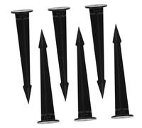 UKCOCO 6 pièces Piquets de Remplacement pour Lampes de Chemin LED de Plastique Durable pour Éclairage Extérieur et Aménagement Paysager