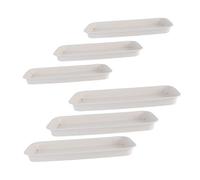 UKCOCO 6 Pièces Plateau de Pot de Fleur Supports de Pots de Fleurs en Plastique bac à Eau pour jardinière Plateaux d'eau Plastique PP Beige