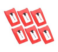 UKCOCO 6 pièces Pointe de Lecture Lot pour Tourne Disque Aiguilles de Remplacement et Compatible avec Phonographes et Disques Vinyles Installation Facile et Durable