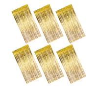 UKCOCO 6 Pièces Rideau Décoratif à Franges Dorées en Plastique