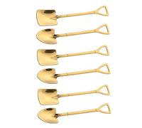 UKCOCO 6 pièces Set de Cuillères à Dessert Acier Inoxydable Cuillère à Glace Multi Design Élégant pour Restaurants et Maison