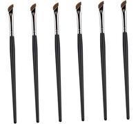 UKCOCO 6 pièces Set de Pinceaux Maquillage Yeux Angulaires Brosse à Sourcils et Correcteur Ergonomique pour Application Rapide et Professionnelle