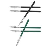UKCOCO 6 Pièces Stylo de Dessin de Précision, Outil de Masquage Artistique, Métal et Plastique, pour Tracer des Lignes Droites, Dessin Technique, Cartographie et Application de Liquide