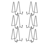UKCOCO 6 Pièces Support de Noir Chevalet de Table Multifonction pour Cadres Photo Assiettes et Œuvres Stable et Design Minimaliste pour Décoration Intérieure