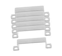 UKCOCO 6 pièces Support de Tuyau Acier Inoxydable Pince Carrée avec Embase Fixation U Robuste Lot de Clips pour Tubes Montage Stable