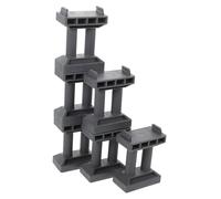 UKCOCO 6 pièces Support Pont Train Empilable Pilier Rail Simulation Décoratif pour Jeux Garçon Fille