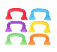 UKCOCO 6 pièces Téléphone Éducatif pour Tout Petits Combiné Simulation Plastique Robuste Aide Thérapie Parole et Au Développement des Compétences Sociales