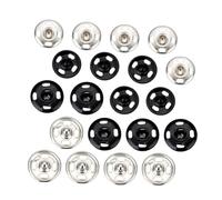 UKCOCO 60 Pièces Boutons Pression Métalliques Cachés pour Couture Boutons à Coudre Résistants à Lusure Kit DIY pour Réparation Vêtements et Création