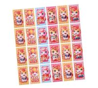 UKCOCO 60 Pièces Enveloppes Rouges Carton Épais Année Cheval pour An Chinois Pochettes pour Mariage Anniversaire Fête Printemps