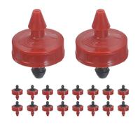 UKCOCO 60 Pièces Goutteur D’Irrigation Goutte à Goutte, Goutteur de Régulation de Pression en Plastique Rouge, Débit Constant, Anti-colmatage, pour Jeunes Plants et Plantes à Racines