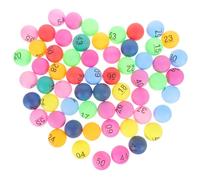 UKCOCO 60 pièces Lot de Boules Numérotées Plastique Transparent sans Couture pour Jeux de Hasard Adulte Tirages et Animations Festives Accessoires Résistants et Pratiques pour Événements