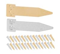 UKCOCO 60 Pièces Plaques de Zinc et Cuivre pour Expériences D'électricité Métalliques pour Batteries de Fruits, Électrolyse en Laboratoire Scolaire et Domestique