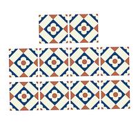 UKCOCO 60feuilles Autocollants De Carrelage Auto-adhésifs Motifs Géométriques Colorés Pour Décoration Murale Sol De Imperméables Et Faciles à Installer