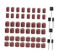 UKCOCO 66pièces Set De Tambour De Ponçage Avec Bandes Abrasives Petites Moyennes Grandes Et Mandrins Pour Poncer Et Polir Sur Perceuse Rotative Accessoires Polyvalents Pour Manucure