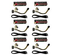 UKCOCO 6ensembles Pci-e à Riser pour Carte Graphique Adaptateur USB Extenseur Pci Express Accessoire De Stable Et Pratique avec Indicateur LED