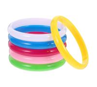 UKCOCO 6pièces Bracelets Plastique Colorés Mix Candy Set Manchette Fantaisie Pour Filles Et Adultes Accessoire Mode Empilable Cadeau Anniversaire Garçon Fille