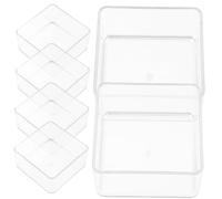 UKCOCO 6pièces Organisateurs de Transparent Bacs de Rangement pour Petits Objets pour Bureau et Maison