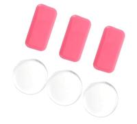 UKCOCO 6pièces Pads Silicone Pour Extension De Cils Épaisses Rose Coussinets Professionnels Anti-statiques Pour Support Et Organisation Des Faux Cils Outils Pour Salon Et Usage Personnel