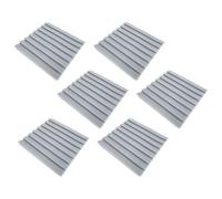 UKCOCO 6pièces Panneaux Isolants Acoustiques Autocollants pour Mur Gris Haute Densité Version Résistante Feu pour Maison Bureau Studio Chambre Home Théâtre Ktv Musique