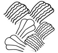 UKCOCO 6pièces Peignes Cheveux Métal Avec Embout Fourchu Fourches Cheveux Métal Pour Femmes Filles Peignes Latéraux