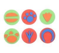UKCOCO 6Pièces Peinture Eva pour Garçon Fille Outils Art à Main Animaux Parfaits pour Éducation Précoce Activités Manuelles