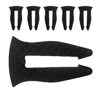 UKCOCO 6pièces Protection de Bouton de Cuisinière Silicone Couvre-boutons de Four Résistant Chaleur Clip de Sécurité pour Cuisinière à Gaz Verrouillage Garçon Fille pour Boutons