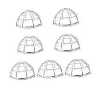 UKCOCO 7pièces Couvercle De Ajustable pour Détecteur Support pour Systèmes De Sécurité Installation Facile Et Design Élégant