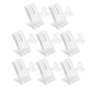 UKCOCO 8 Ensembles Transparent Acrylic Lock Hasp Buckles Snap Fasteners For Cabinets Drawers And Boxes Secure Stable And Easy DIY Fixation For Storage Display