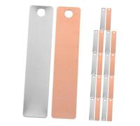 UKCOCO 8 Paires Bandes Électrodes Cuivre et Zinc pour Batterie de Fruits Matériel Expérimentation Scientifique Kit Zinc pour Éducation et Apprentissage Pratique