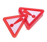 UKCOCO 8 Panneaux de Signalisation Kit Sécurité Voiture pour Véhicules en Plastique Réflectivité et Nécessaire, Triangles de Sécurité Rouges Adapté pour Camions