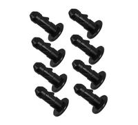 UKCOCO 8 pièces Accessoires de Poubelle à Roulettes Couvercle de Poubelle Verrouillage Plastique pour Remplacement de Charnière