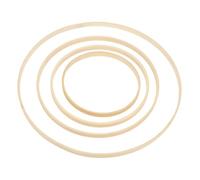 UKCOCO 8 pièces Anneaux Bambou pour Décoration Mariage Cercles Bois pour Couronne Fleur DIY Anneaux pour Attrape-rêve et Macramé Accessoires Polyvalents