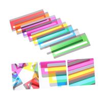 UKCOCO 8 pièces Bandes de Lecture Colorées Pet Légères Guide Lecture et Page pour Dyslexie Aides Visuelles pour Étudiants